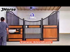 Étables de chevaux en acier galvanisé portatifs de 3,6 m pour les parcs de chevaux