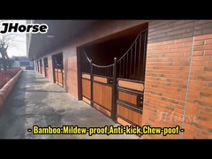 Longue durée de vie JH Marque Cheval Box stable Cheval Stall Fronts Porte avec bois de bambou
