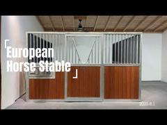 Métal galvanisé en acier d'argent cadre de cheval de l' écurie avant lourd service