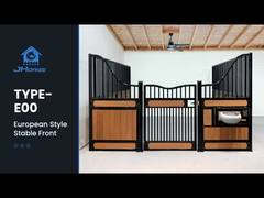 Kit de porte battante à lattes de bambou pour boxes européens