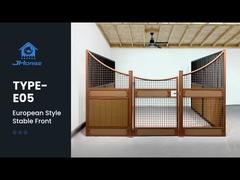 Panneau de stalles pour chevaux en contreplaqué extérieur européen, clôture de stalle avec toit