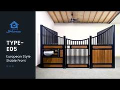 Façades de box pour chevaux en acier enduit de poudre, standard 12x12 pieds