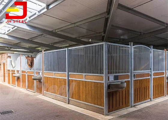 Grands panneaux mobiles de stalle de cheval de 10x10 12x12 avec le cadre galvanisé plongé chaud