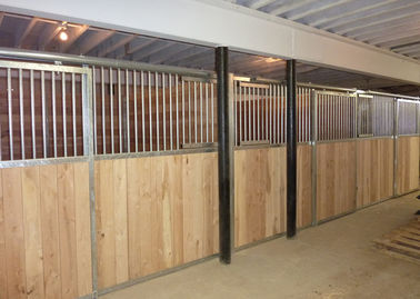 10x10m / stalles en acier de cheval de 12x12m, avants équins ouverts de stalle avec les kits en bois
