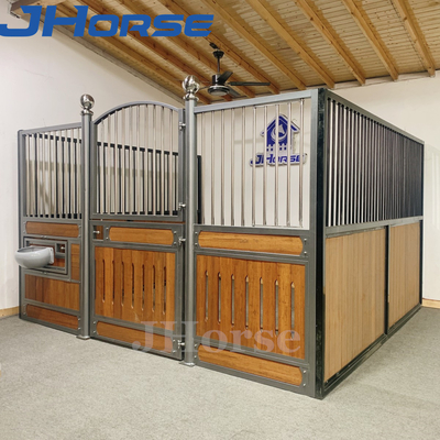 Grange de cheval galvanisée de bâtiment en métal d'immersion chaude avec le conducteur 4mx2.2m de pivot