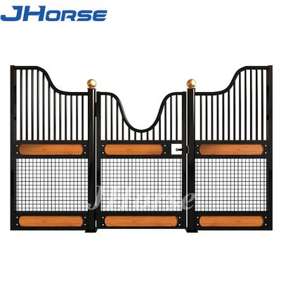 Avants européens Mesh Black Powder Coating de stalle de cheval de 2.4m