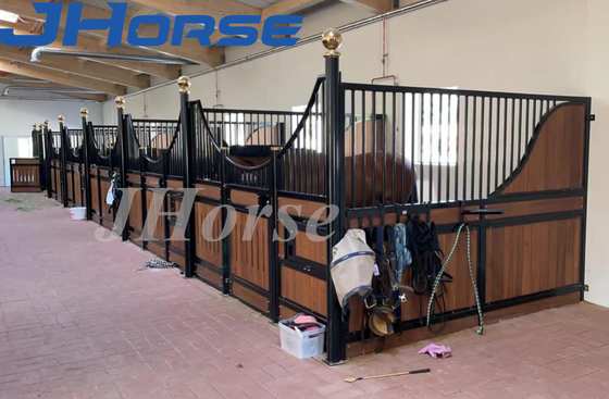 Le cheval européen en bois de HDPE en bambou cale la taille de Front Panel Stables 7.2ft