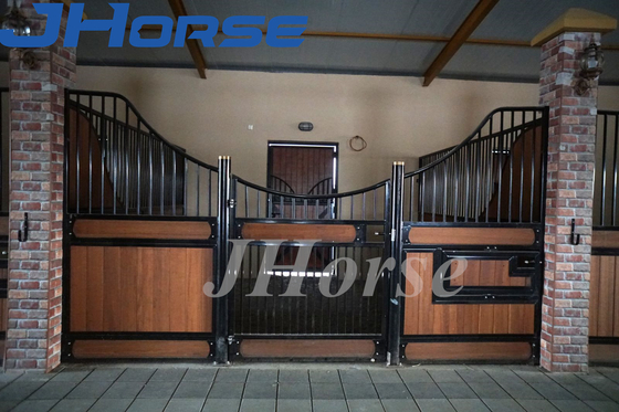 Norme préfabriquée droite des granges de cheval en métal d'immersion chaude de charge 10ft JH