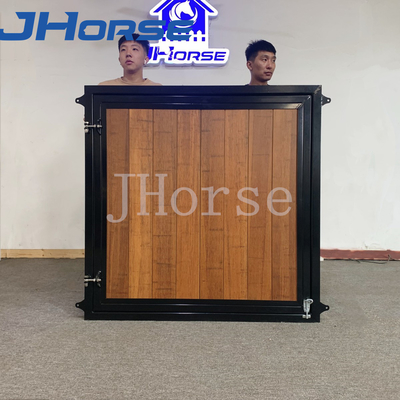 Fenêtres en bambou adaptées aux besoins du client résistantes de porte de grange de cheval avec le joug