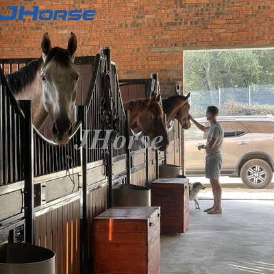 Panneaux de base enduits de stalle de cheval de poudre faite sur commande pour la porte de grange de cheval