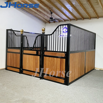 La stalle galvanisée de cheval de 10 pieds affronte avec la porte d'oscillation