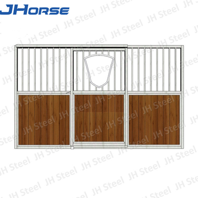Panneaux de stalle de cheval enduits par poudre, portes portatives de stalle pour des granges de cheval