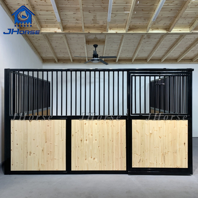 Portable intérieur en bois de cheval de pin Porte coulissante stable Porte de cheval