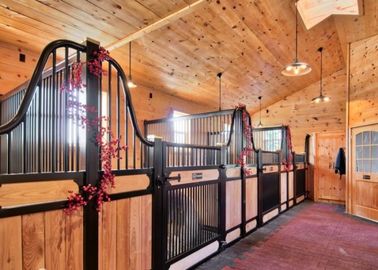 équipement stable de cheval portatif de taille de 2.2m avec la stalle en acier galvanisée de tube