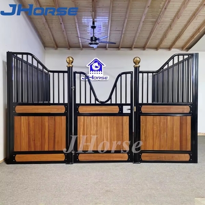 Fermes Longueur personnalisée clôture soudée ou coulissante de type bambou de type bambou équestre