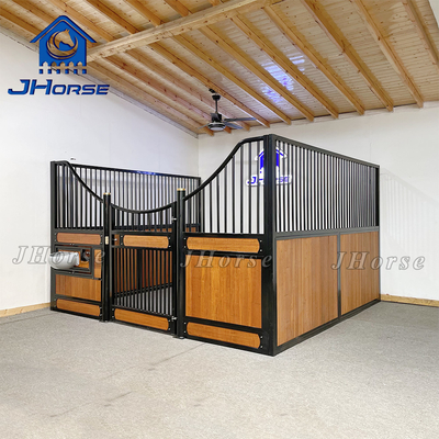 Frontières de chevaux en poudre ou galvanisées Facile à installer Forte belle et pratique Type de bois de remplissage de bambou
