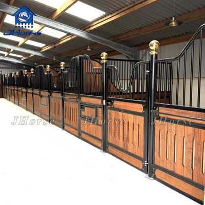 Chariot de luxe européen stable Panneaux muraux intérieurs intérieur Chariot en bambou intérieur avec alimentateur à rouleaux stable