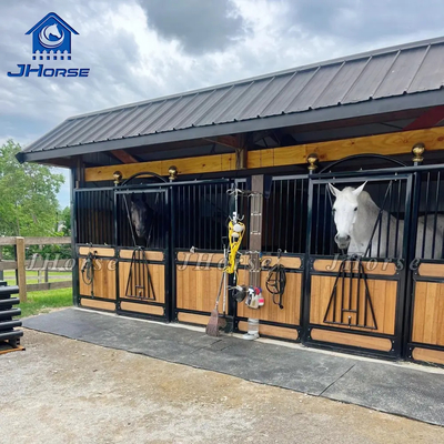 Chariot de luxe européen stable Panneaux muraux intérieurs intérieur Chariot en bambou intérieur avec alimentateur à rouleaux stable