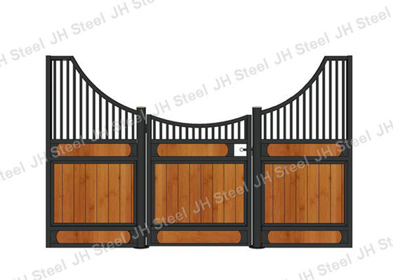 Séparations stables de planche en métal de cheval en bambou portatif de cadre